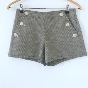 Trina Turk Black and white stripe shorts